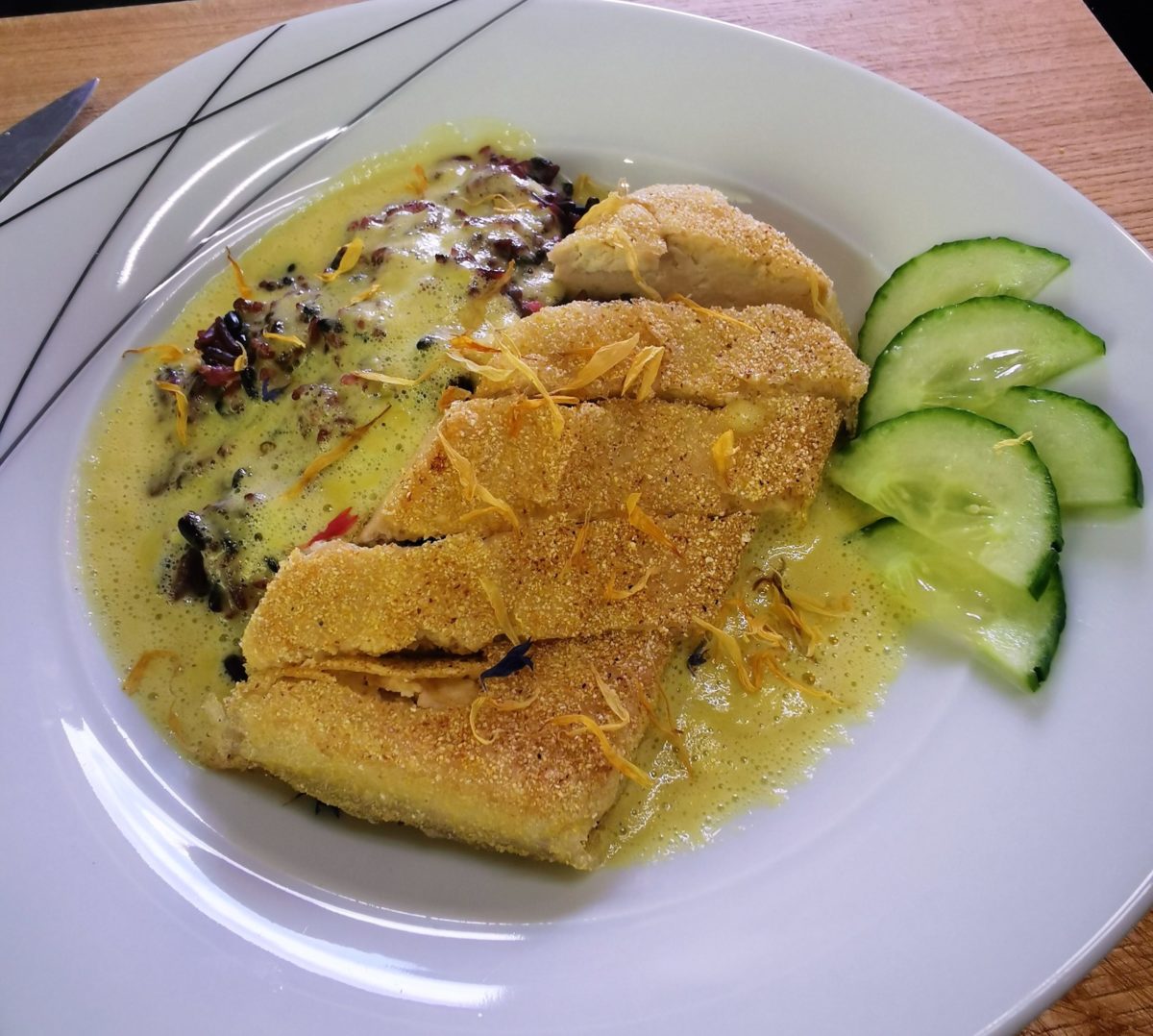 Read more about the article KochKunst – Königsreis Tofu Mangokokossoße